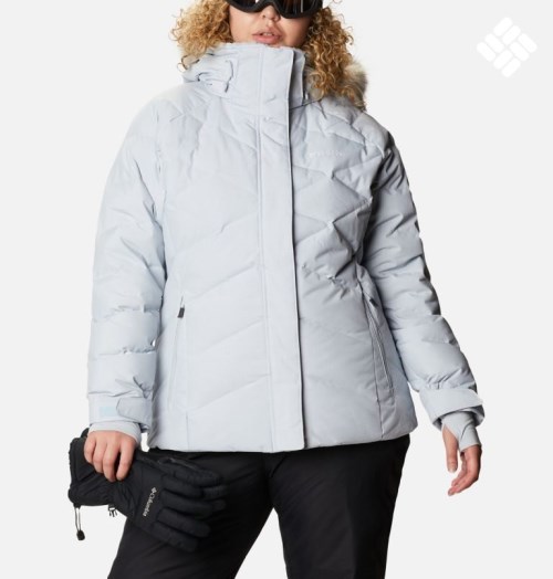 Columbia Lay D Down II Jakke Dame Lyse Grå | Plus Size 12086P